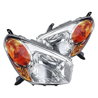 Replacement - Driver and Passenger Side Headlight Set Lens and Housing (Standard Line)