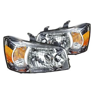 Replacement - Driver and Passenger Side Headlight Set Lens and Housing (Standard Line)