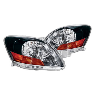 Replacement - Driver and Passenger Side Headlight Set Lens and Housing (Standard Line)