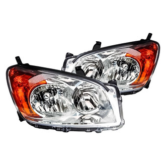 Replacement - Driver and Passenger Side Headlight Set Lens and Housing (CAPA Certified)