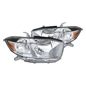 Replacement - Driver and Passenger Side Headlight Set Lens and Housing (Standard Line)
