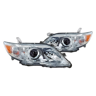 Replacement - Driver and Passenger Side Headlight Set Lens and Housing (Standard Line)