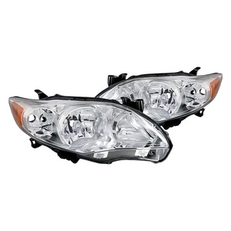 Replacement - Driver and Passenger Side Headlight Set Lens and Housing (CAPA Certified)