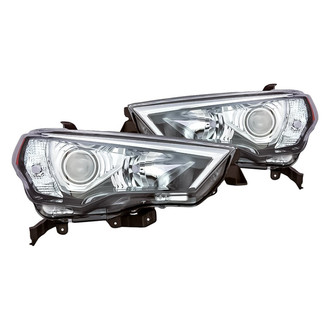Replacement - Driver and Passenger Side Headlight Set Lens and Housing (CAPA Certified)