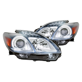 Replacement - Driver and Passenger Side Headlight Set Lens and Housing (CAPA Certified)