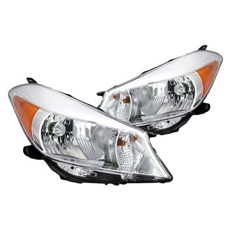 Replacement - Driver and Passenger Side Headlight Set Lens and Housing (Standard Line)