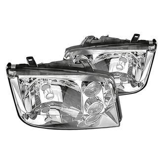Replacement - Driver and Passenger Side Headlight Set Lens and Housing (CAPA Certified)