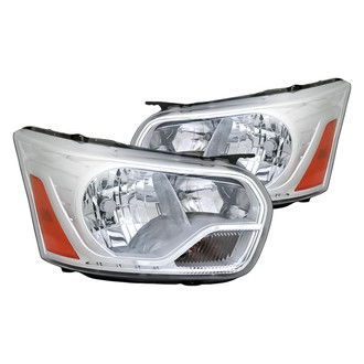 Replacement - Driver and Passenger Side Headlight Set (CAPA Certified)