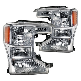 Replacement - Driver and Passenger Side Headlight Set (CAPA Certified)