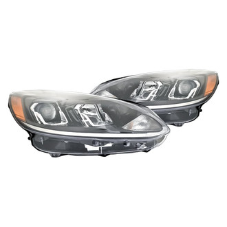 Replacement - Driver and Passenger Side Headlight Set (CAPA Certified)