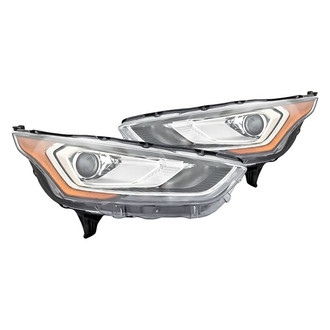 Replacement - Driver and Passenger Side Headlight Set (CAPA Certified)