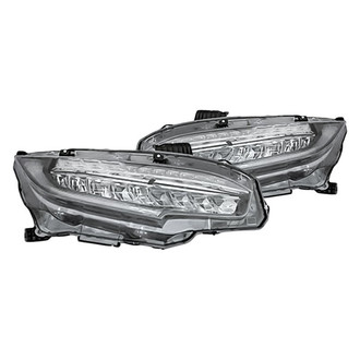 Replacement - Driver and Passenger Side Headlight Set (CAPA Certified)