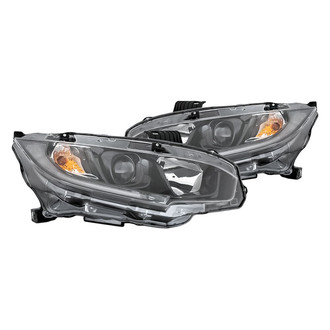 Replacement - Driver and Passenger Side Headlight Set (CAPA Certified)