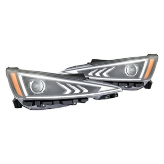 Replacement - Driver and Passenger Side Headlight Set (CAPA Certified)