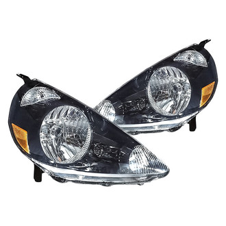 Replacement - Driver and Passenger Side Headlight Set Lens and Housing (CAPA Certified)