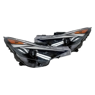 Replacement - Driver and Passenger Side Headlight Set (CAPA Certified)