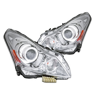 Replacement - Driver and Passenger Side Headlight Set Lens and Housing (Standard Line)