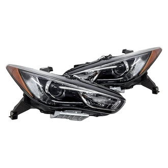 Replacement - Driver and Passenger Side Headlight Set (CAPA Certified)