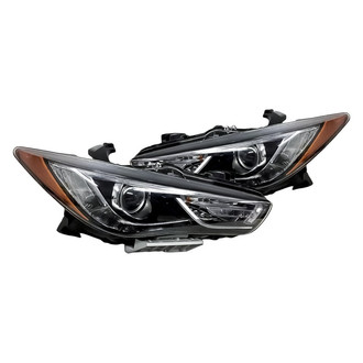Replacement - Driver and Passenger Side Headlight Set (CAPA Certified)