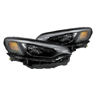 Replacement - Driver and Passenger Side Headlight Set Lens and Housing (CAPA Certified)