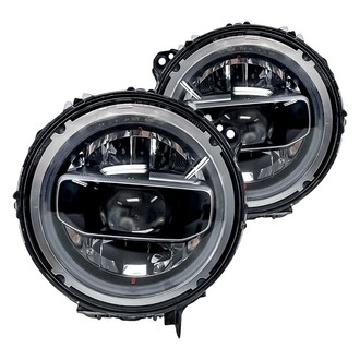 Replacement - Driver and Passenger Side Headlight Set (CAPA Certified)