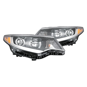 Replacement - Driver and Passenger Side Headlight Set (CAPA Certified)