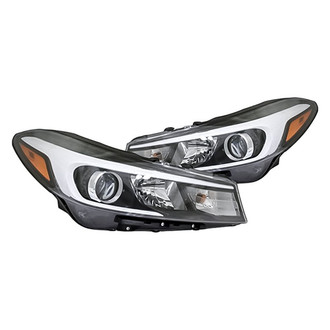 Replacement - Driver and Passenger Side Headlight Set (CAPA Certified)