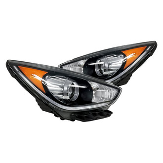 Replacement - Driver and Passenger Side Headlight Set (CAPA Certified)