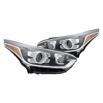Replacement - Driver and Passenger Side Headlight Set (CAPA Certified)