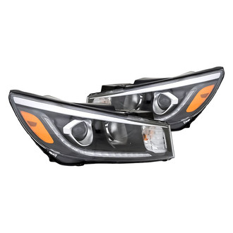 Replacement - Driver and Passenger Side Headlight Set (Standard Line)
