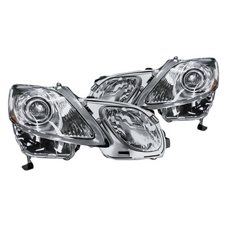 Replacement - Driver and Passenger Side Headlight Set Lens and Housing (CAPA Certified)