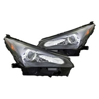 Replacement - Driver and Passenger Side Headlight Set Lens and Housing (Standard Line)