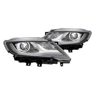 Replacement - Driver and Passenger Side Headlight Set Lens and Housing (CAPA Certified)