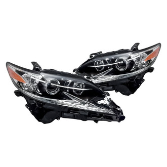 Replacement - Driver and Passenger Side Headlight Set Lens and Housing (CAPA Certified)