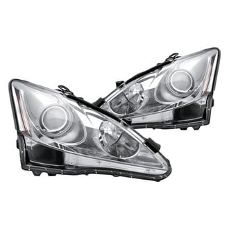 Replacement - Driver and Passenger Side Headlight Set Lens and Housing (Standard Line)