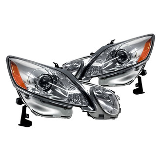 Replacement - Driver and Passenger Side Headlight Set Lens and Housing (Standard Line)