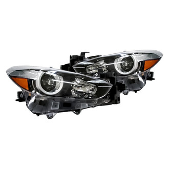Replacement - Driver and Passenger Side Headlight Set (CAPA Certified)