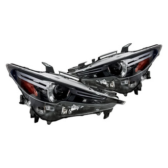 Replacement - Driver and Passenger Side Headlight Set Lens and Housing (CAPA Certified)