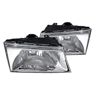 Replacement - Driver and Passenger Side Headlight Set Lens and Housing (Standard Line)