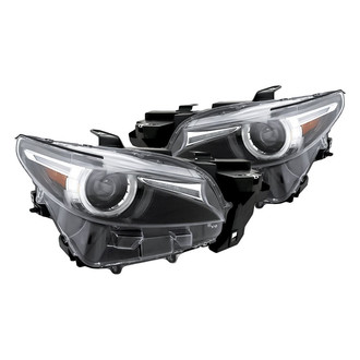 Replacement - Driver and Passenger Side Headlight Set (CAPA Certified)