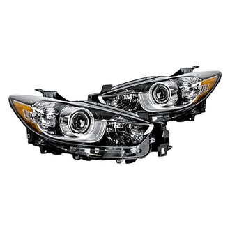 Replacement - Driver and Passenger Side Headlight Set Lens and Housing (CAPA Certified)