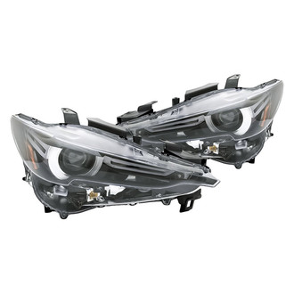 Replacement - Driver and Passenger Side Headlight Set (CAPA Certified)