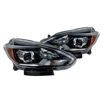 Replacement - Driver and Passenger Side Headlight Set (Standard Line)