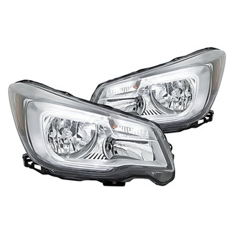 Replacement - Driver and Passenger Side Headlight Set (CAPA Certified)