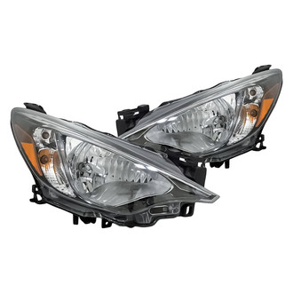 Replacement - Driver and Passenger Side Headlight Set Lens and Housing (CAPA Certified)