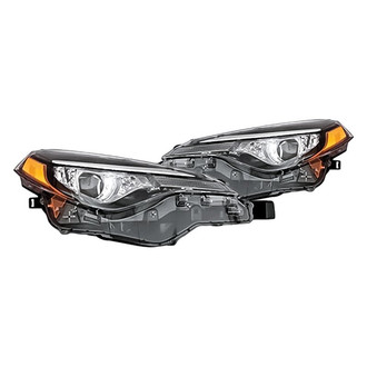 Replacement - Driver and Passenger Side Headlight Set (CAPA Certified)