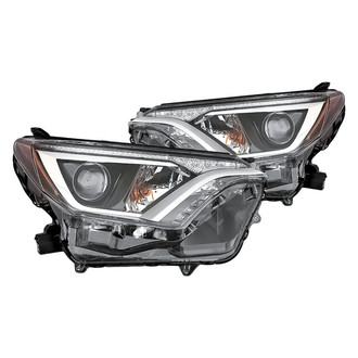 Replacement - Driver and Passenger Side Headlight Set Lens and Housing (CAPA Certified)