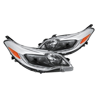 Replacement - Driver and Passenger Side Headlight Set Lens and Housing (CAPA Certified)