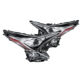 Replacement - Driver and Passenger Side Headlight Set Lens and Housing (Standard Line)
