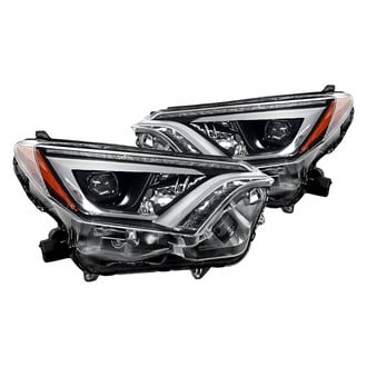 Replacement - Driver and Passenger Side Headlight Set Lens and Housing (Standard Line)